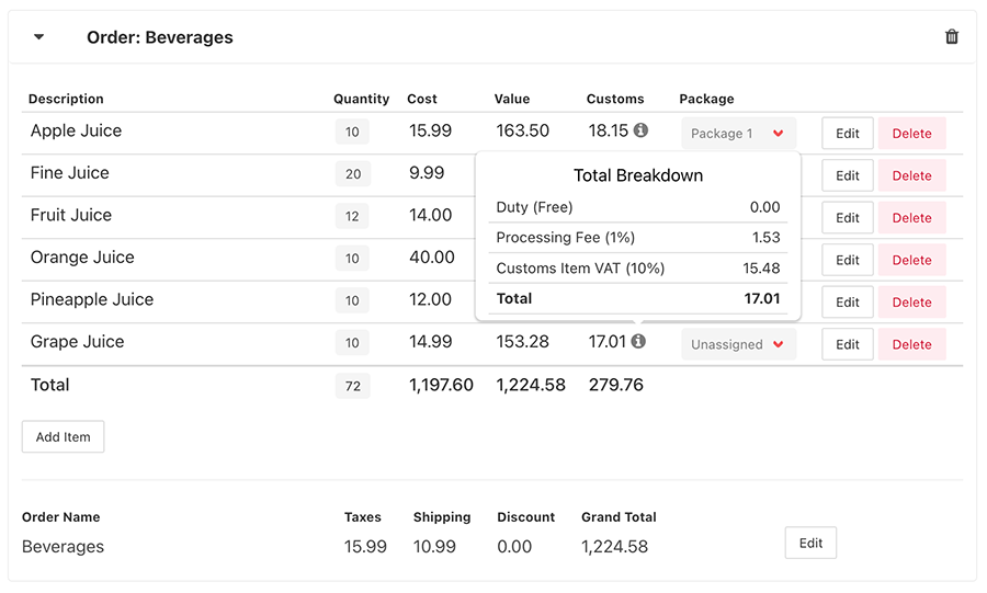 Importable Bahamas Customs Duty Rates & Calculator